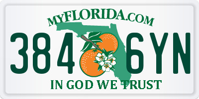 FL license plate 3846YN