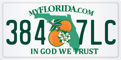 FL license plate 3847LC