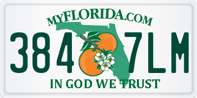 FL license plate 3847LM
