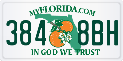 FL license plate 3848BH
