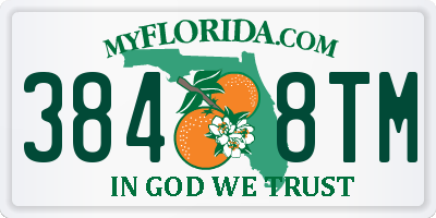 FL license plate 3848TM