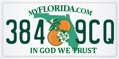 FL license plate 3849CQ