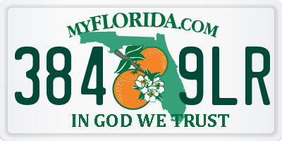FL license plate 3849LR