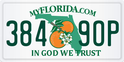 FL license plate 3849OP