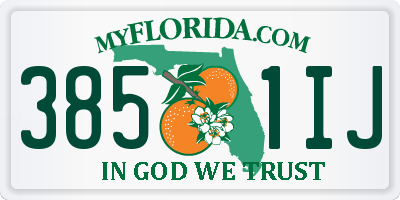 FL license plate 3851IJ