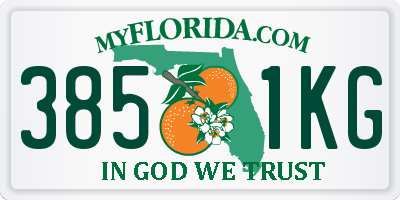 FL license plate 3851KG