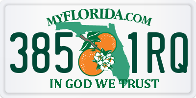 FL license plate 3851RQ