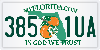 FL license plate 3851UA