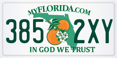 FL license plate 3852XY