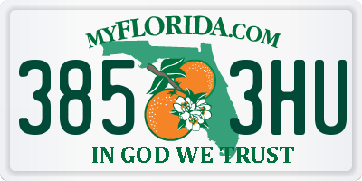 FL license plate 3853HU