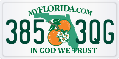 FL license plate 3853QG
