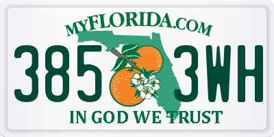 FL license plate 3853WH