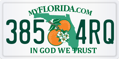 FL license plate 3854RQ