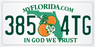 FL license plate 3854TG