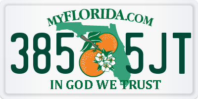 FL license plate 3855JT
