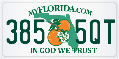 FL license plate 3855QT