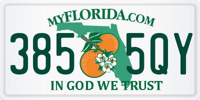 FL license plate 3855QY
