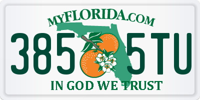FL license plate 3855TU