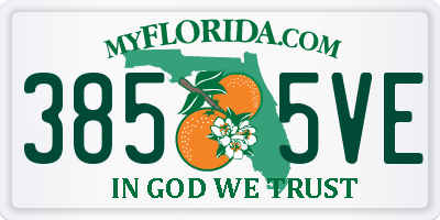FL license plate 3855VE