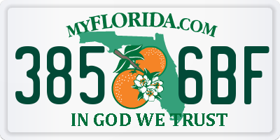 FL license plate 3856BF