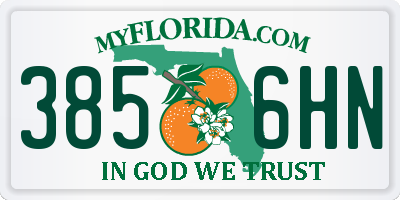 FL license plate 3856HN