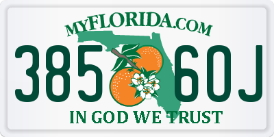 FL license plate 3856OJ