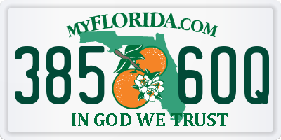 FL license plate 3856OQ