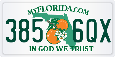FL license plate 3856QX