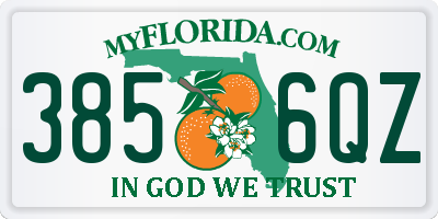 FL license plate 3856QZ