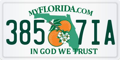 FL license plate 3857IA