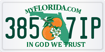 FL license plate 3857IP