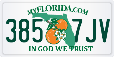 FL license plate 3857JV