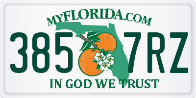 FL license plate 3857RZ