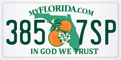 FL license plate 3857SP