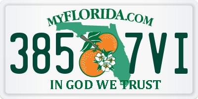 FL license plate 3857VI