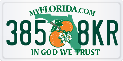 FL license plate 3858KR