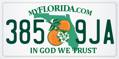 FL license plate 3859JA