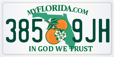 FL license plate 3859JH