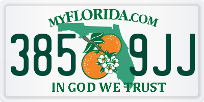 FL license plate 3859JJ