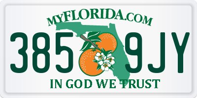 FL license plate 3859JY