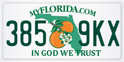 FL license plate 3859KX