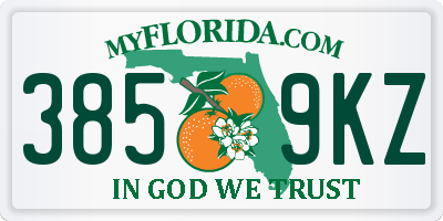 FL license plate 3859KZ