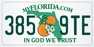 FL license plate 3859TE