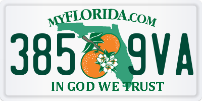 FL license plate 3859VA