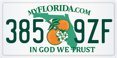 FL license plate 3859ZF