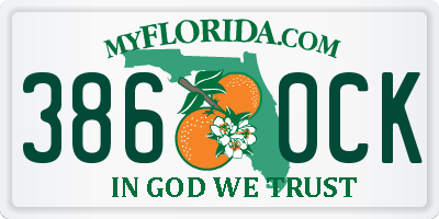 FL license plate 3860CK