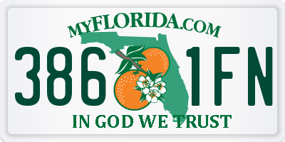 FL license plate 3861FN