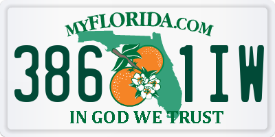 FL license plate 3861IW