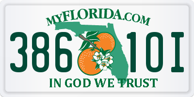 FL license plate 3861OI