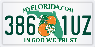 FL license plate 3861UZ